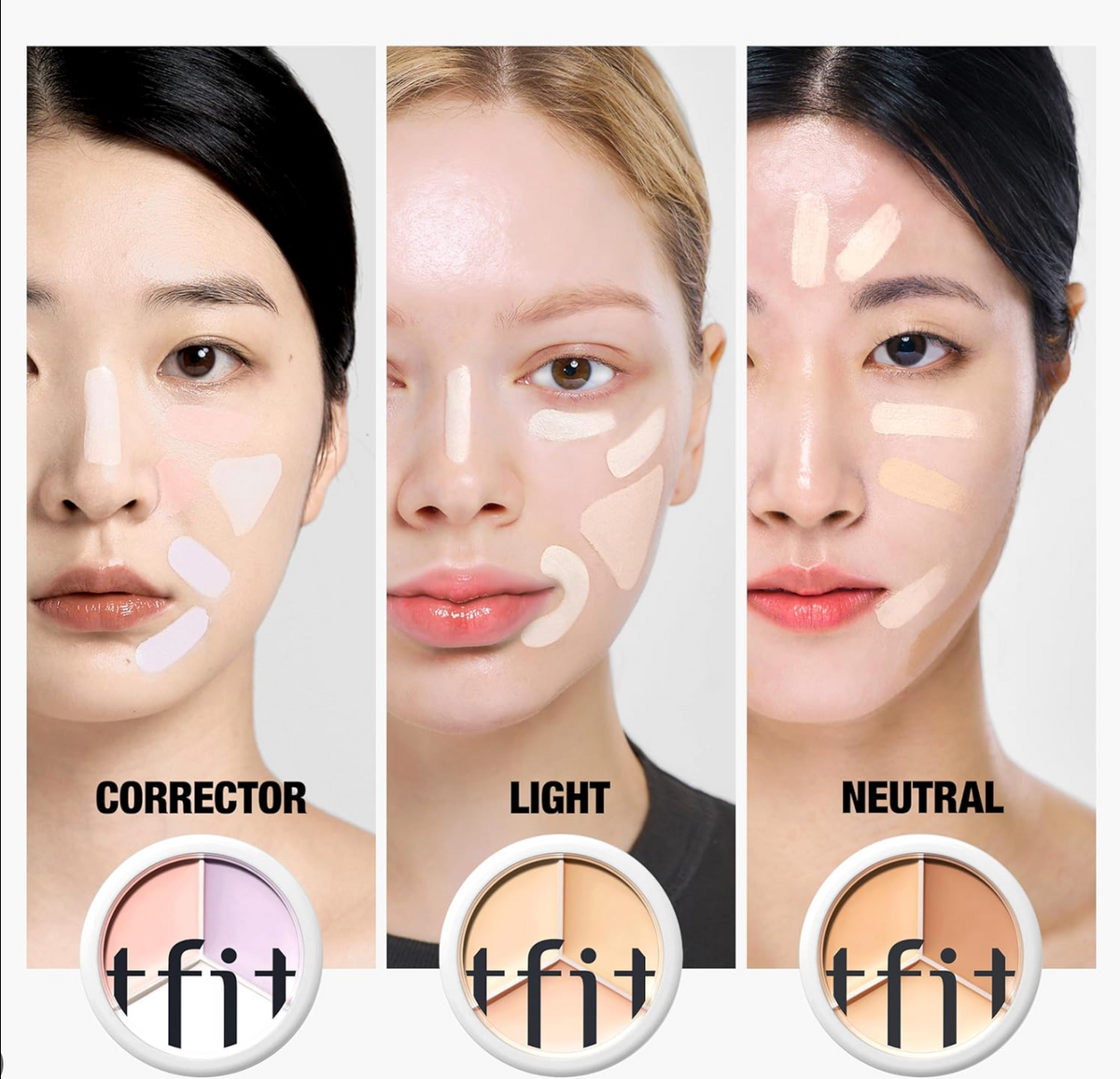 TFIT Cover Up Pro Concealer 00 Light for Fair Skin Brightening
