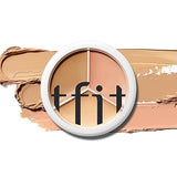 TFIT Cover Up Pro Concealer - #02 Warm (Best 3-Color High Coverage Palette)