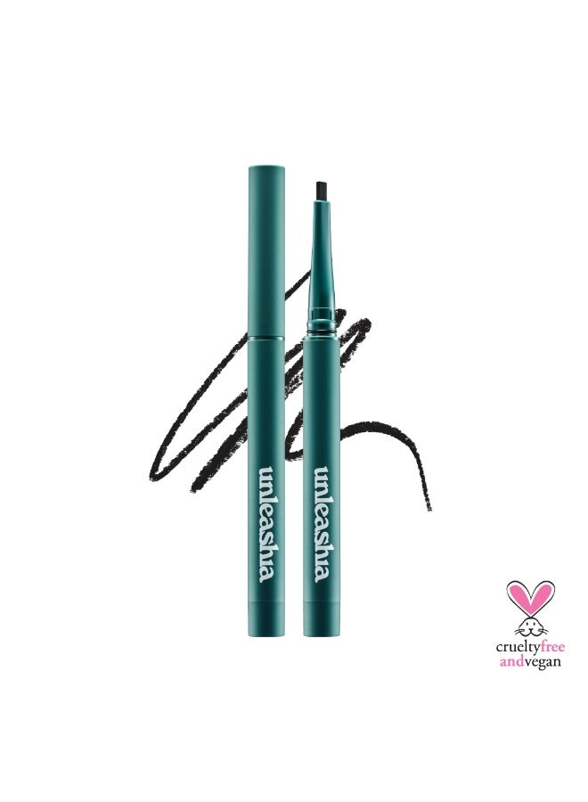 Unleashia Easy Glide Flat Eyeliner - N°1 Deep Black (Best for Beginners & Sharp Wing)