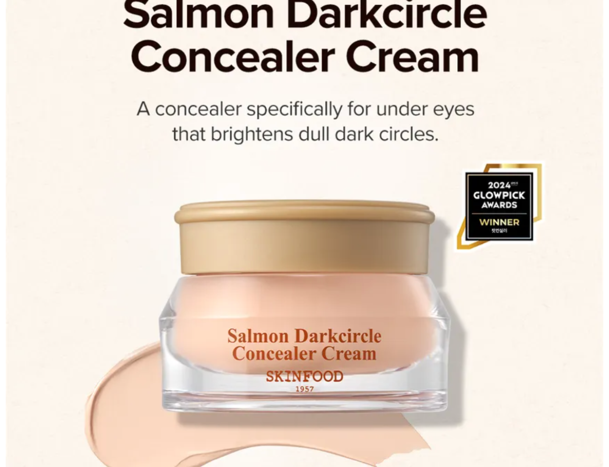 SKINFOOD Salmon Concealer Cream for Dark Circles Bright Eyes
