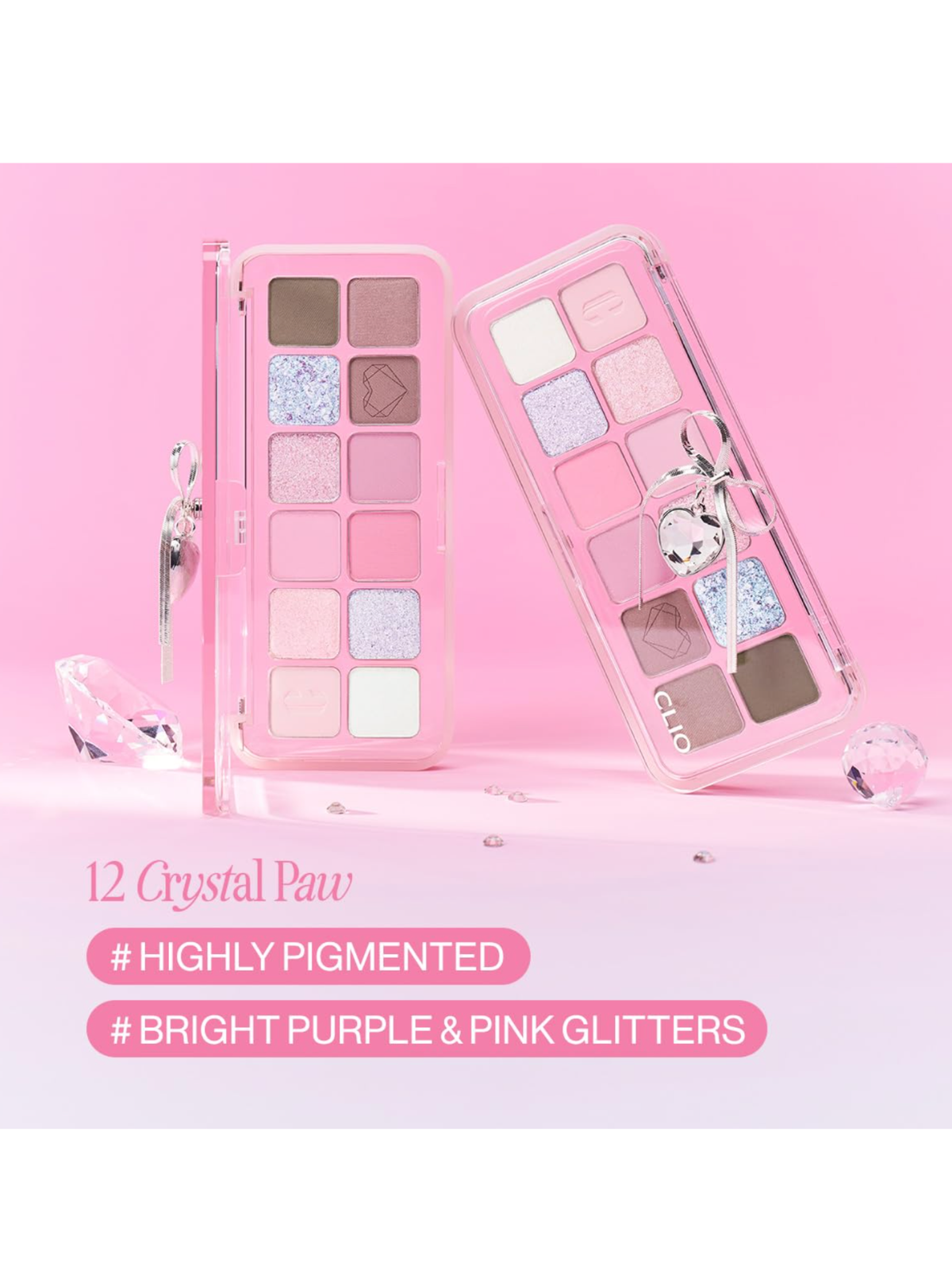 Clio Pro Eye Palette Air 12 Crystal Paw Cool Tone