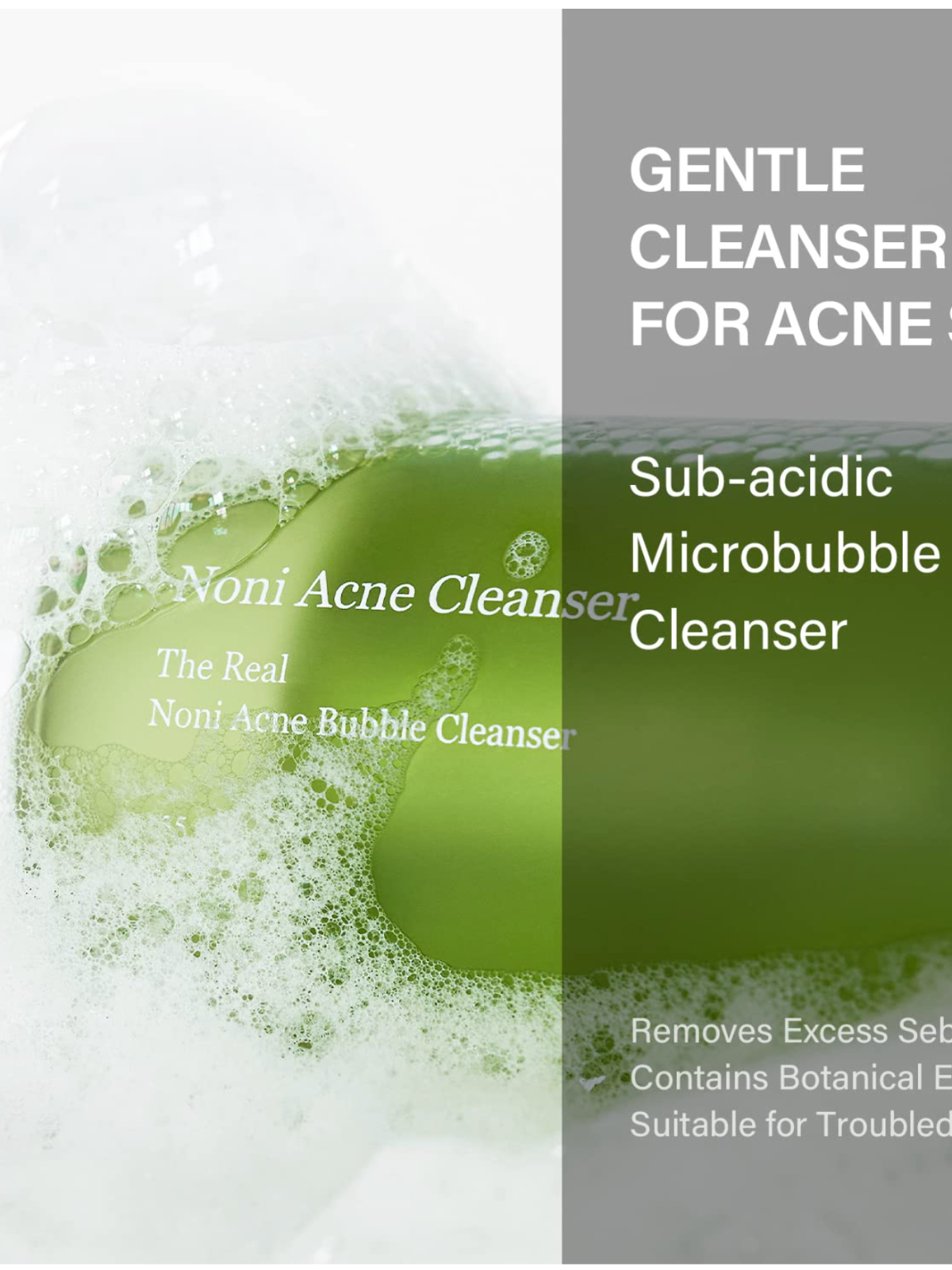 K Beauty Vanity The Real Noni Acne Bubble Cleanser 155ml