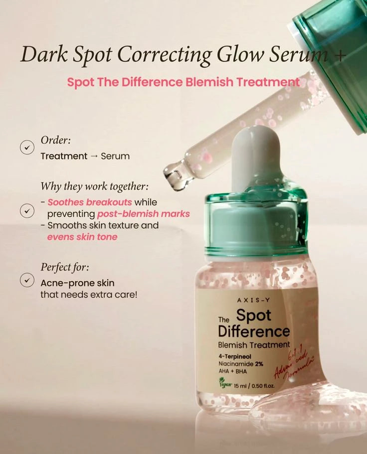 Axis-Y Clear & Glow Duo: Blemish Treatment + Dark Spot Serum