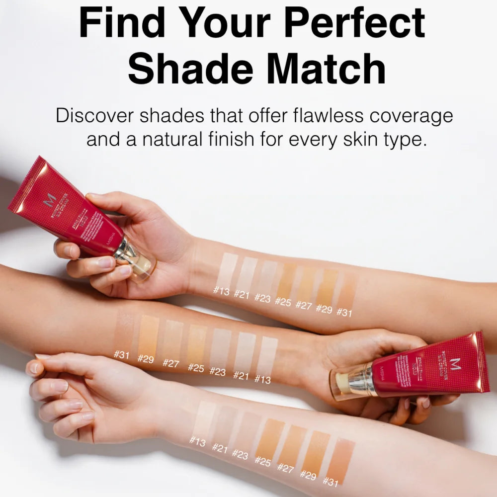 MISSHA M Perfect Cover BB Cream No.23 Natural Beige -Light/Medium with Cool/Neutral Undertone SPF 42 PA +++ 1.69 Fl Oz - Tinted Moisturizer with SPF