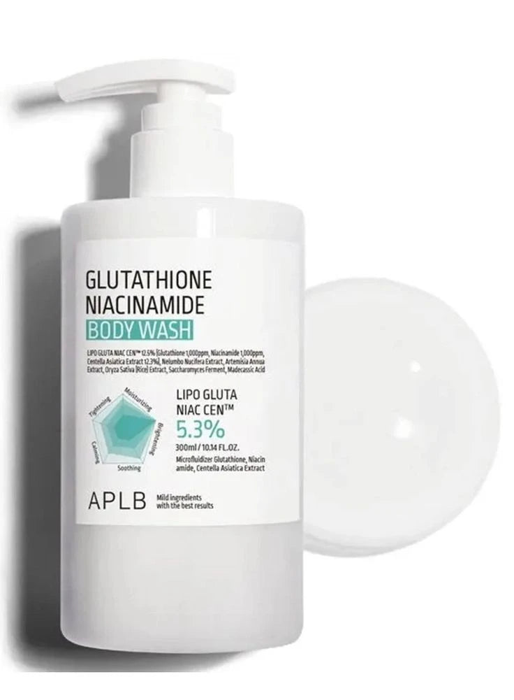 APLB Glutathione Niacinamide Body wash | LIPO GLUTA NIAC CEN??12.5% 10.14 FL.OZ/Korean Skincare, Long lasting hydration