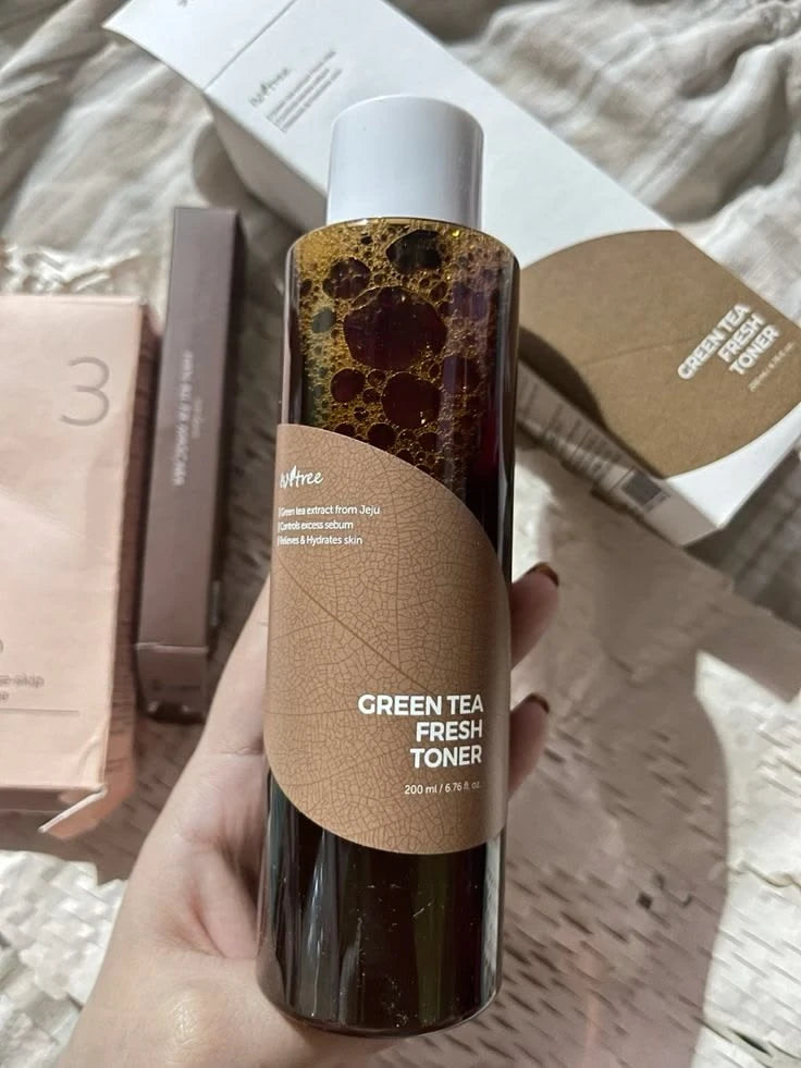 Isntree Green Tea Fresh Toner - Best for Oily Skin & Open Pores (80% Green Tea)
