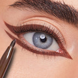 Unleashia Easy Glide Flat Eyeliner - N°1 Deep Black (Best for Beginners & Sharp Wing)