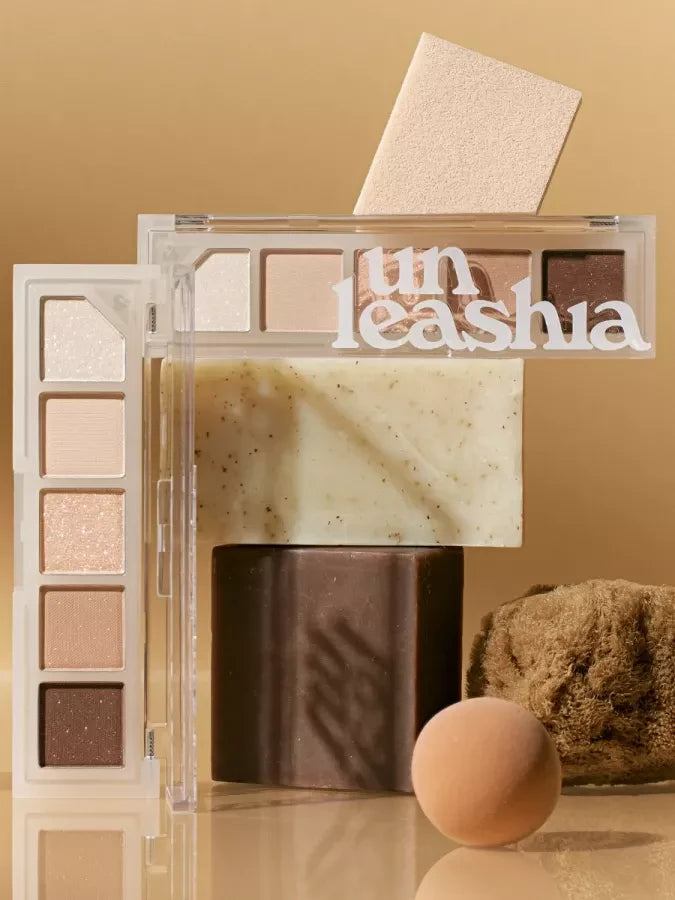 UNLEASHIA Mood Shower Face Palette - No.2 Rose Shower (Best Pink Highlighter & Blush Topper)