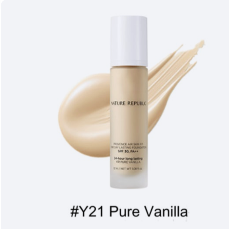 Nature Republic Provence Air Skin Fit Y21 Pure Vanilla Foundation